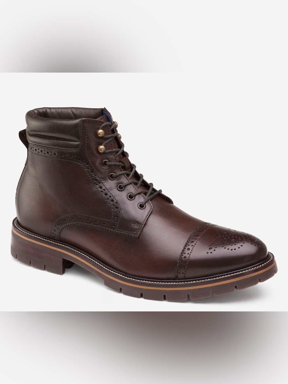 Johnston & Murphy Brown Leather Dress Boots